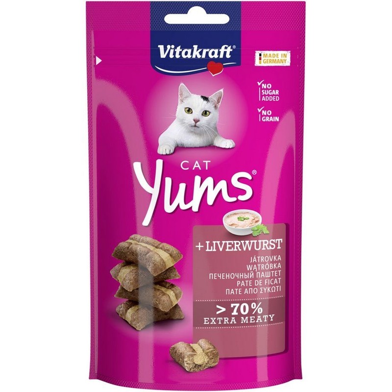 Przysmak dla kotów Yums z wątróbką   Vitakraft 40 g
