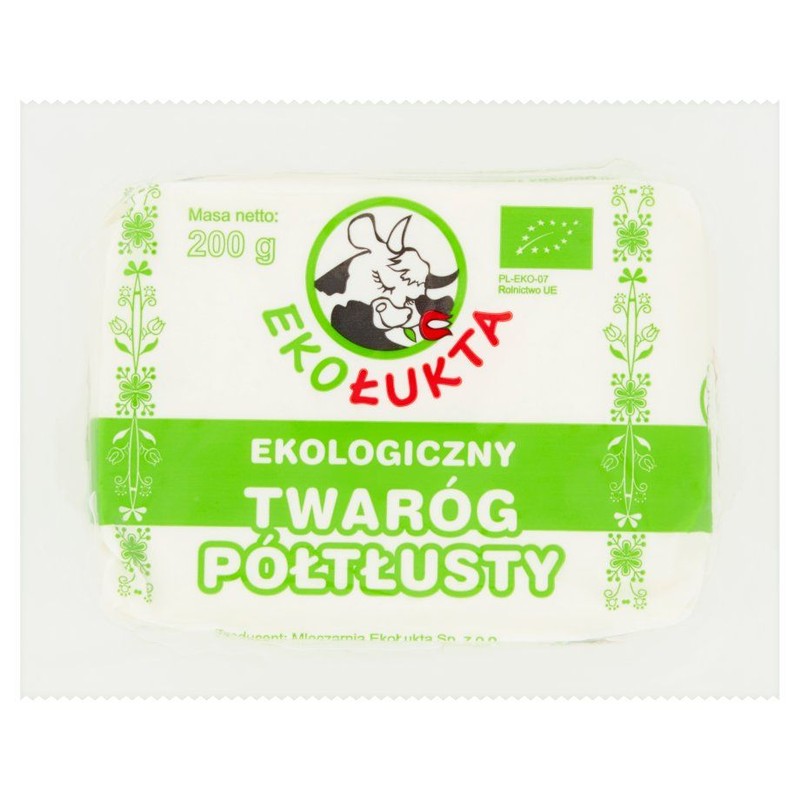 BIO  Twaróg półtłusty EKOŁukta 200 g