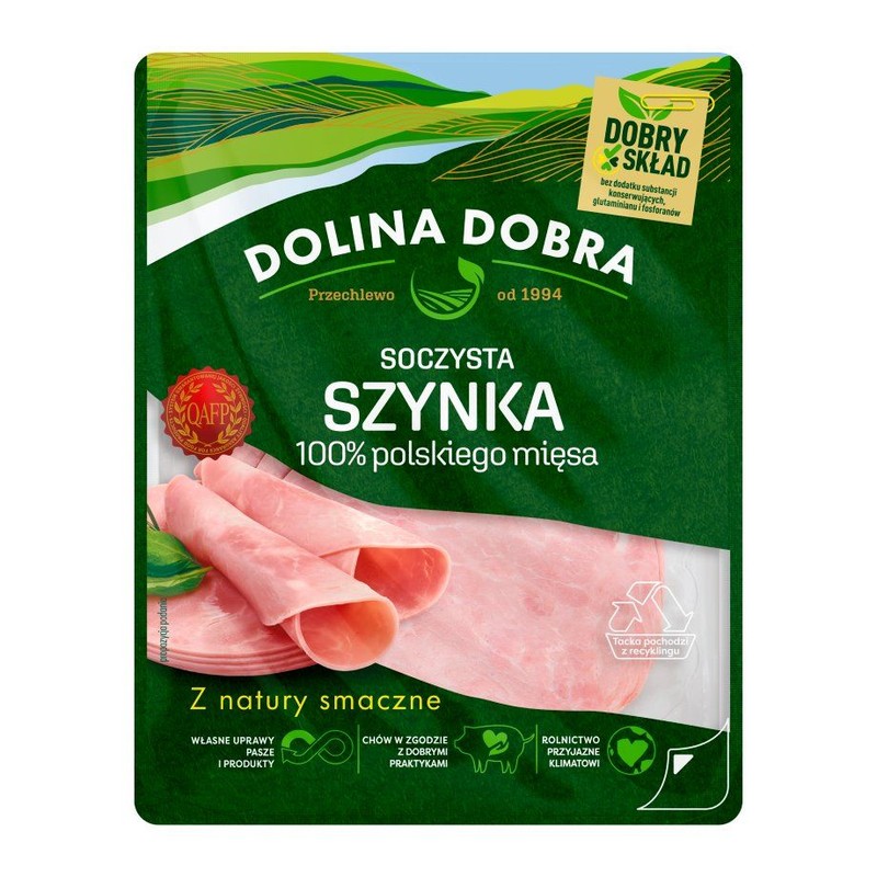 Szynka 100% mięsa Dolina Dobra 100 g
