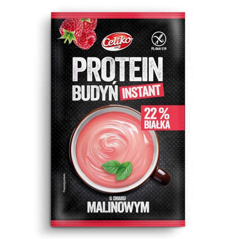 Budyń proteinowy o smaku malinowym Celiko 40 g