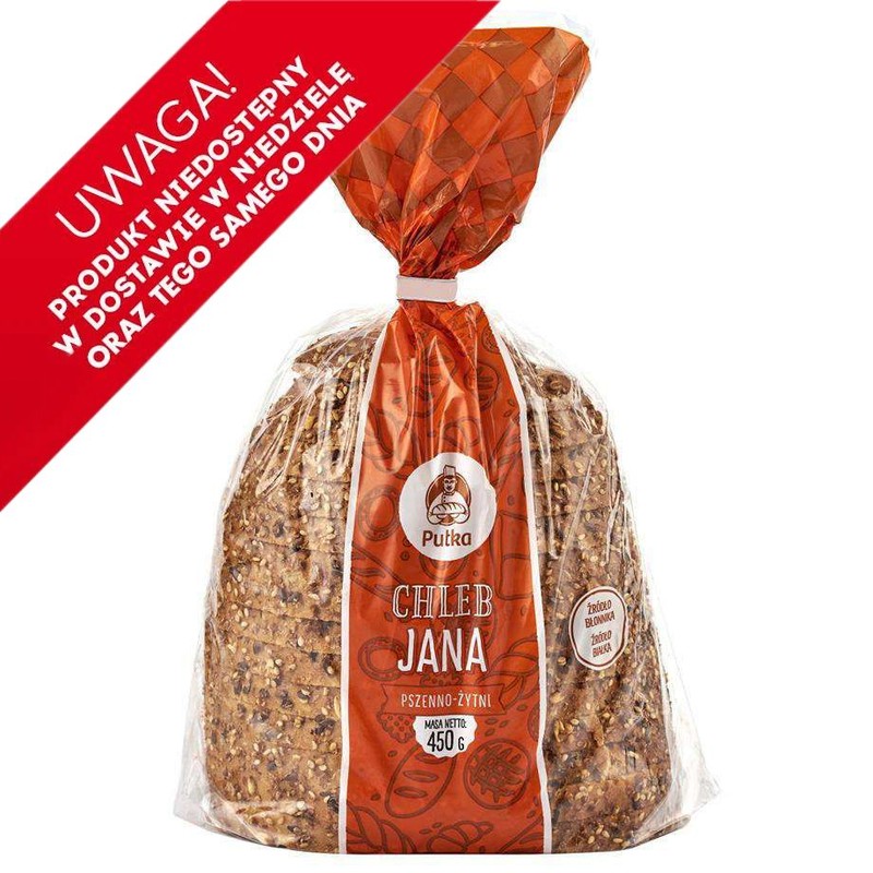 Chleb pszenno-żytni wieloziarnisty Putka 450 g