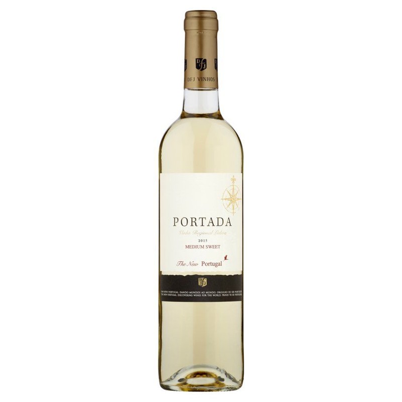 Portugalskie wino białe półsłodkie  Portada 750 ml