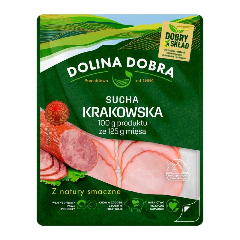 Kiełbasa Krakowska Dolina Dobra 90 g