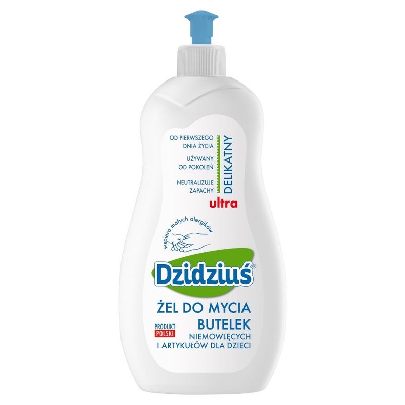 Żel do mycia butelek niemowlęcych i artykułów dla dzieci  Dzidziuś 500 ml