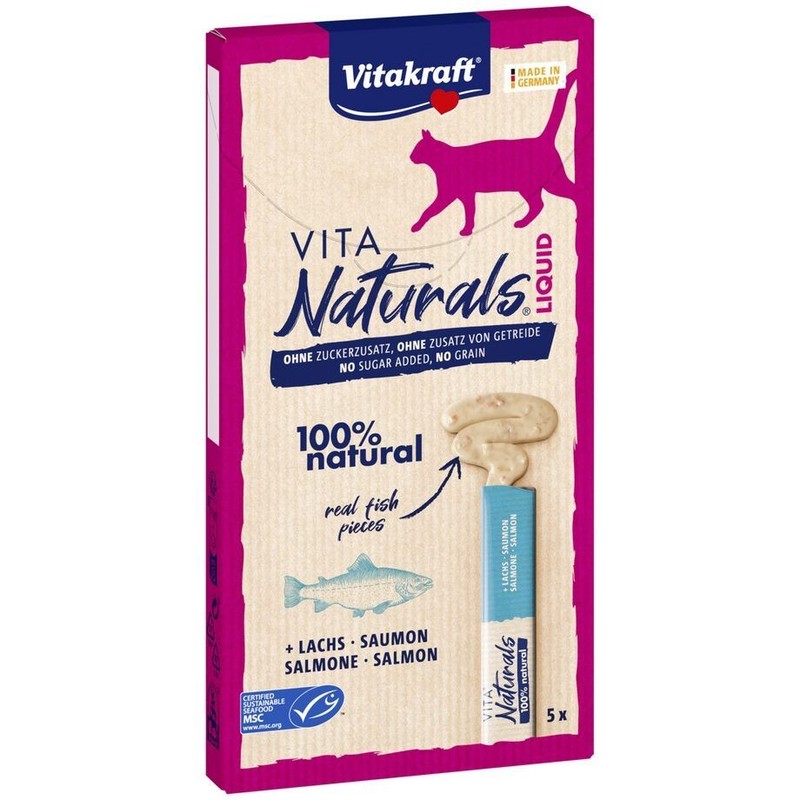 Przysmak dla kotów Vita Naturals z łososiem Vitakraft 5 x 15 g