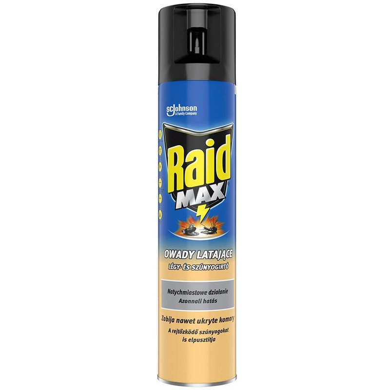 Raid Max przeciw owadom latającym w aerozolu Raid 300 ml