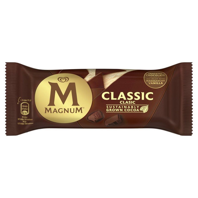 Lody classic waniliowe w mlecznej czekoladzie Magnum 110 ml