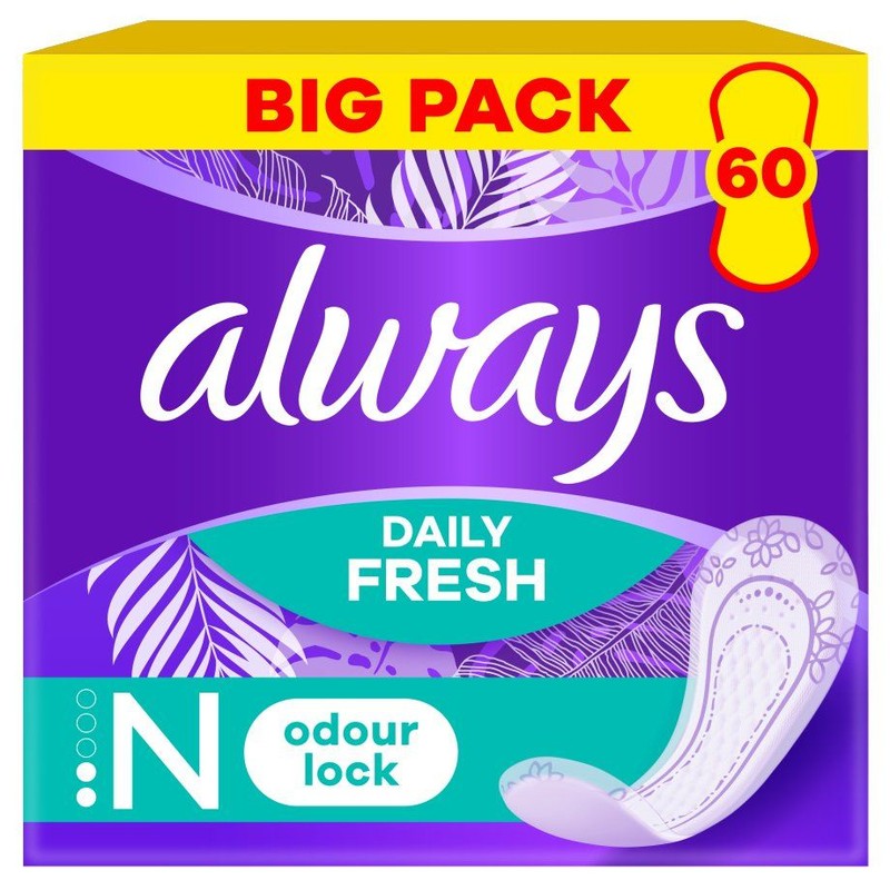 Wkładki Daily Fresh normal Always 60 sztuk