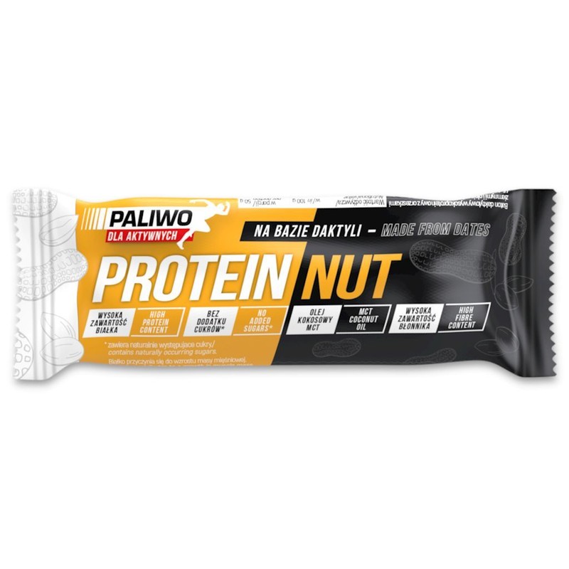 Baton proteinowy orzechowy z olejem MCT Paliwo dla aktywnych 50 g