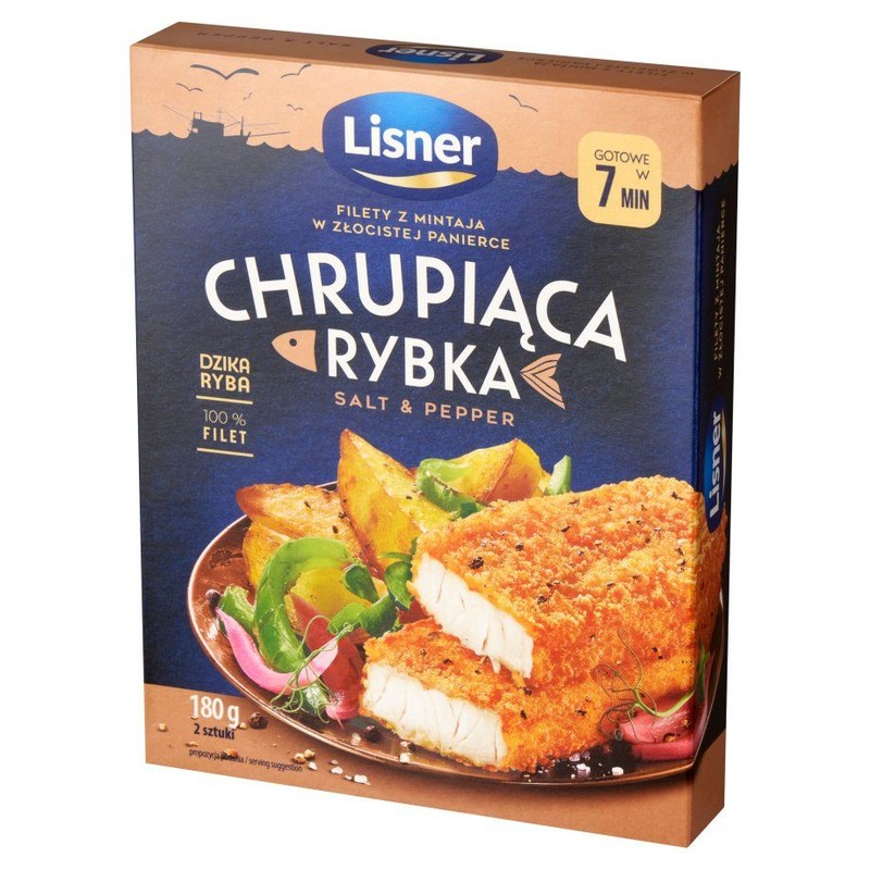 Filet z mintaja w złocistej panierce salt & papper Lisner 180 g
