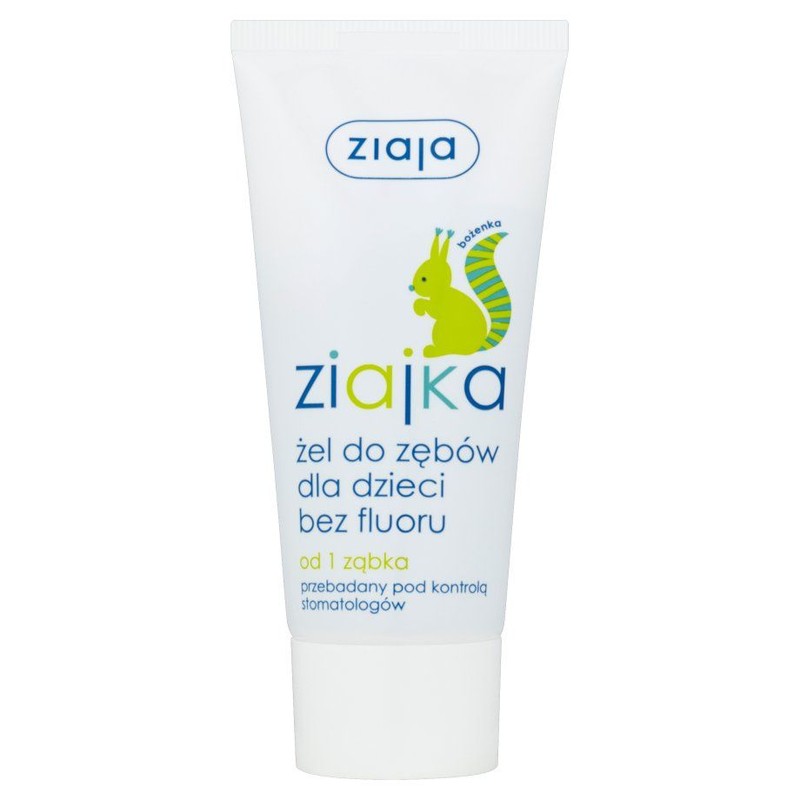 Żel do zębów dla dzieci bez fluoru od 1 ząbka ZIAJA 50 ml