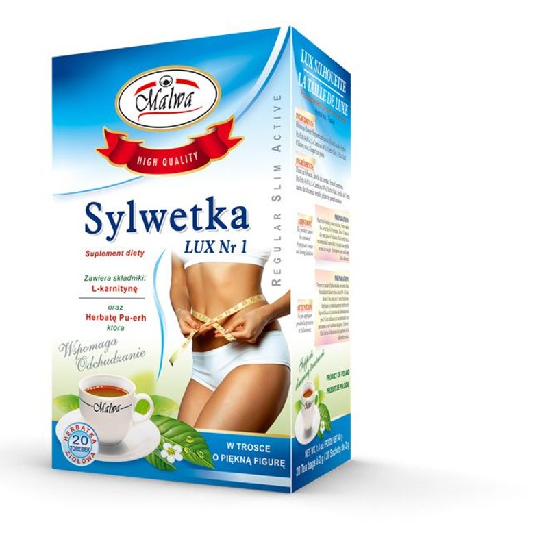 Herbata ziołowa Sylwetka lux Malwa 20 torebek