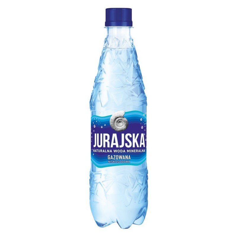 Naturalna Woda Mineralna wysokonasycona CO2, średniozmineralizowana.  Jurajska 500 ml