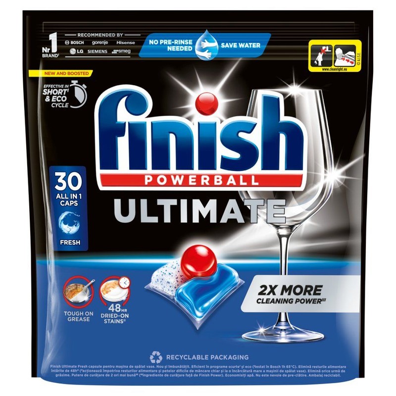 Kapsułki do zmywarki Ulimate fresh Finish 30 kapusłek