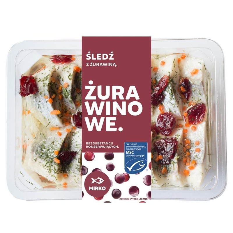 Śledź z żurawiną Mirko 200 g