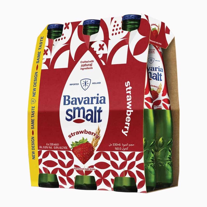 Piwo bezalkoholowe smakowe Strawberry Smalt alk. 0,0% obj. Bavaria 6 x 330 ml