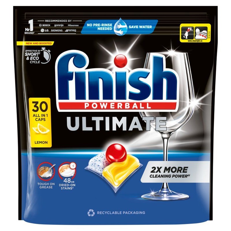 Kapsułki do zmywarki Ultimate lemon Finish 30 kapsułek