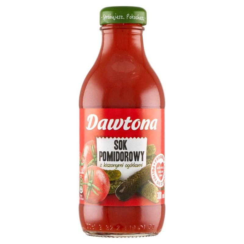 Sok pomidorowy z ogórkami kiszonymi Dawtona 300 ml