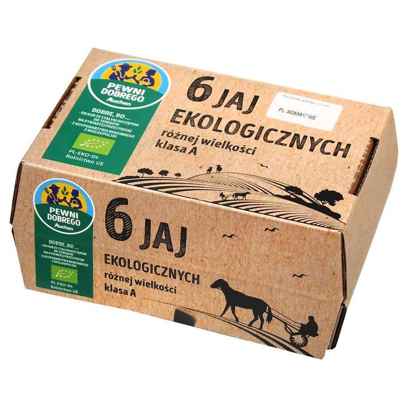 Jaja ekologiczne Pewni Dobrego 6 sztuk
