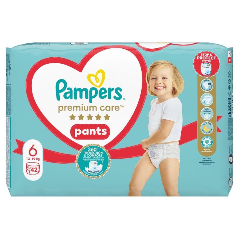 Pieluchomajtki Premium Care 6 15+ kg Pampers 42 sztuki