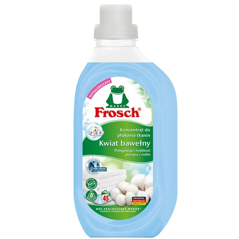 Koncentrat do płukania tkanin Kwiat Bawełny   Frosch 900 ml