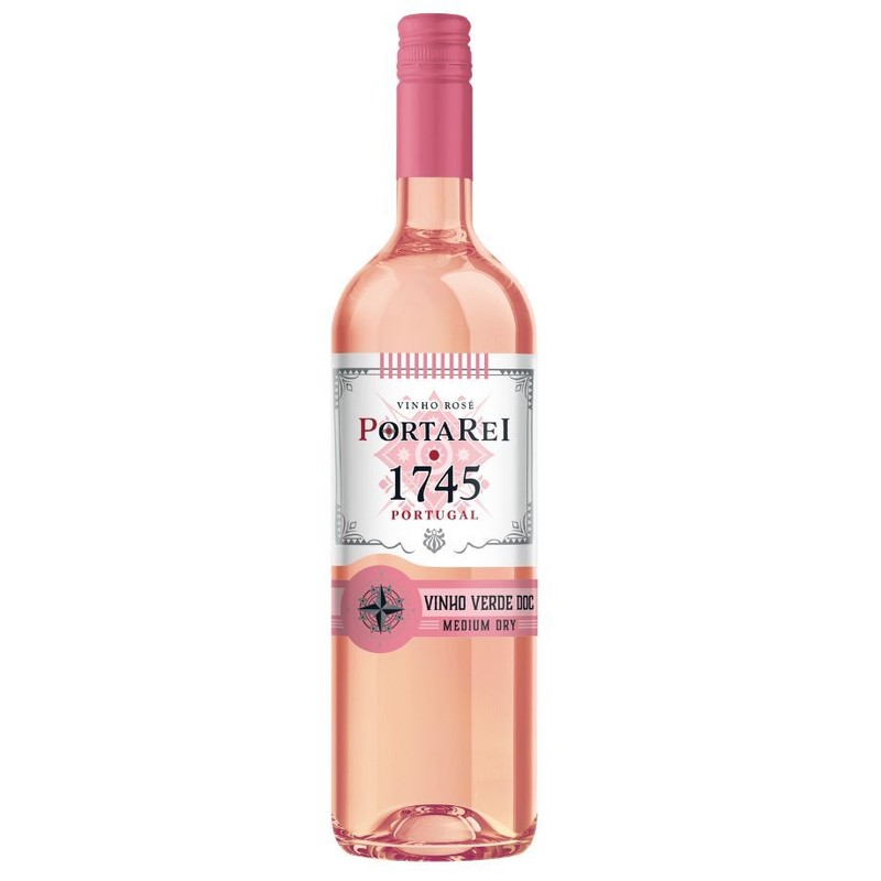 Wino Verde różowe półwytrawne alk.9.5%. obj. PortaRei 750 ml
