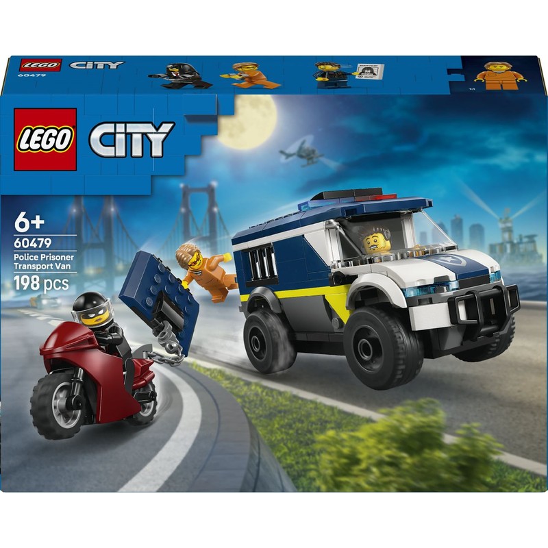 City Furgonetka policyjnego konwoju więziennego 60479, zabawka konstrukcyjna LEGO 1 sztuka