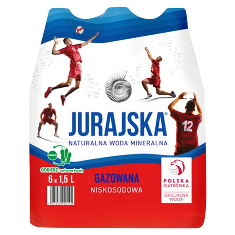 Naturalna woda mineralna gazowana  Jurajska 6 x 1,5 l