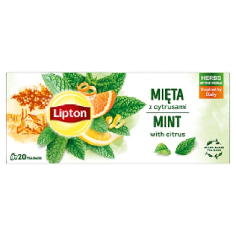 Herbata ziołowa Mięta z cytrusami  Lipton 20 torebek