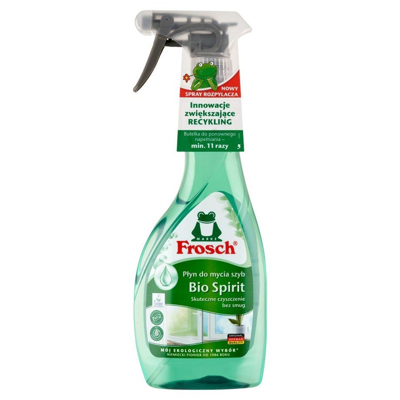 Płyn do mycia szyb bio spirit  Frosch 500 ml