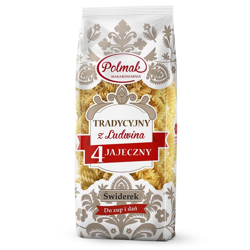 Makaron 4 jajeczny z Ludwinowa świderek Polmak 250 g