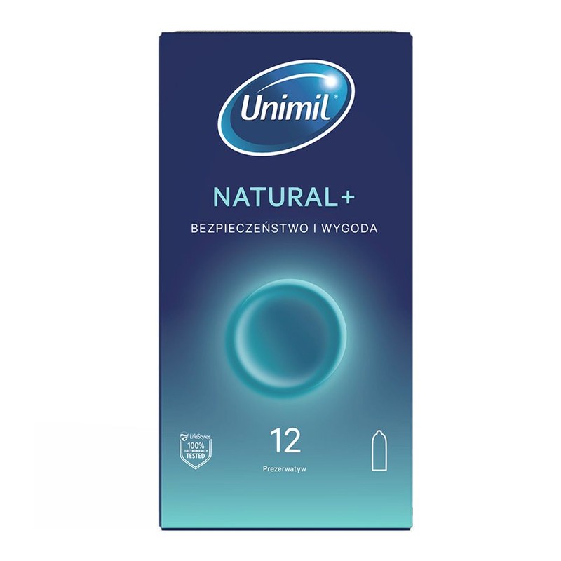 Prezerwatywy Natural+ Unimil 12 sztuk