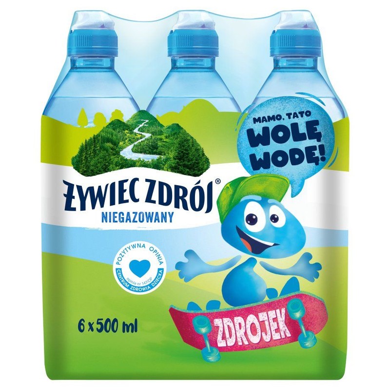 Woda niegazowana Zdrojek Żywiec Zdrój 6 x 0,5 l