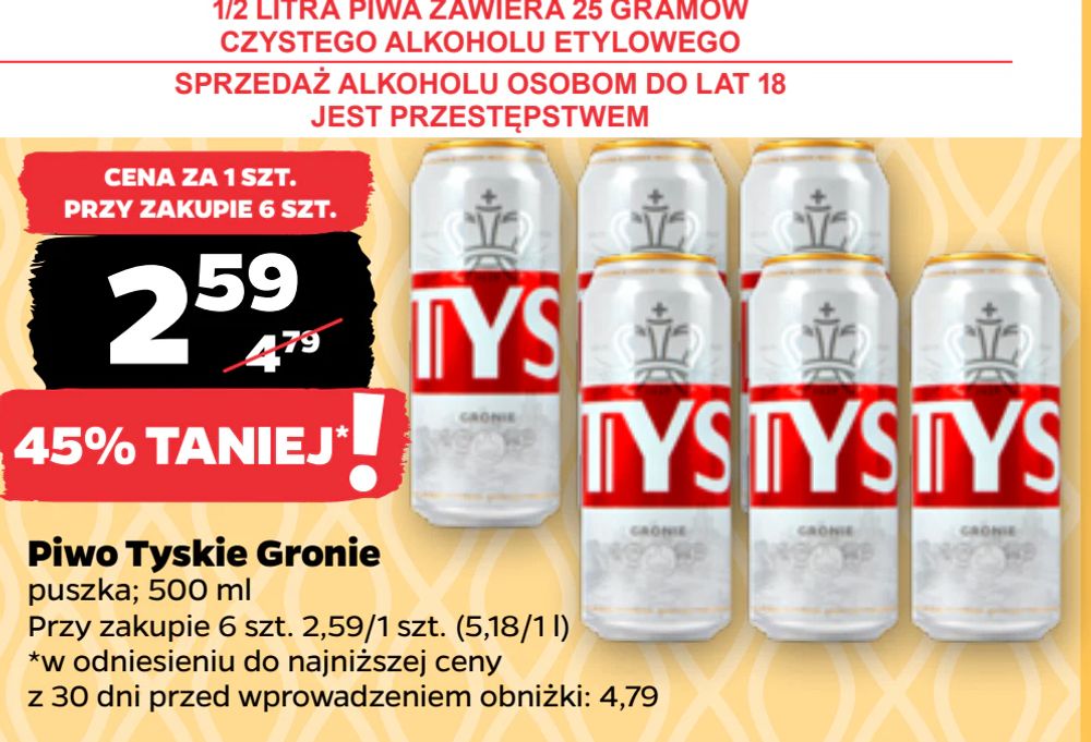 Piwo Tyskie Gronie