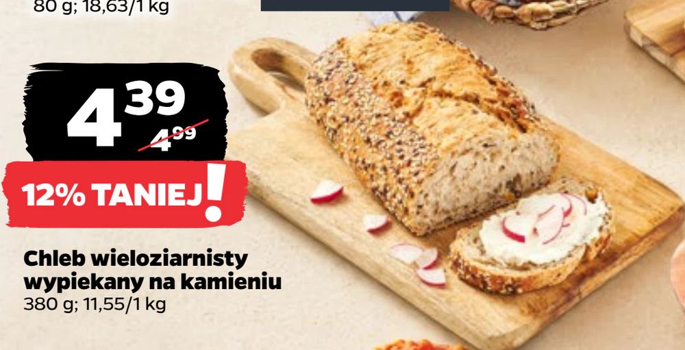 Chleb wieloziarnisty wypiekany na kamieniu