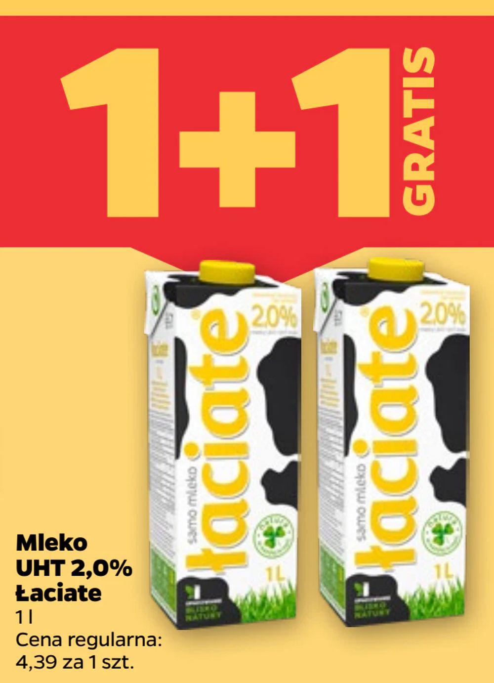 Mleko UHT 2,0% Łaciate