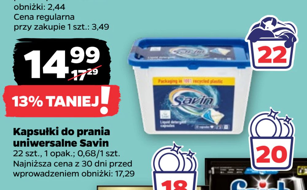 Kapsułki do prania uniwersalne Savin