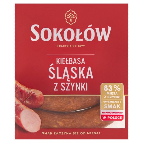 Sokołów Kiełbasa śląska z szynki 500 g