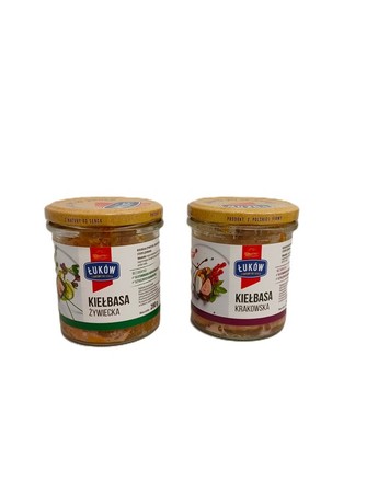 Łuków Kiełbasa krakowska/żywiecka 280 g
