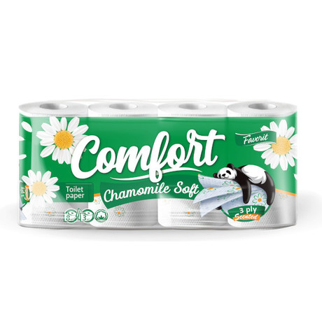 Bloom Comfort Papier toaletowy rumianek 3W 8 szt.