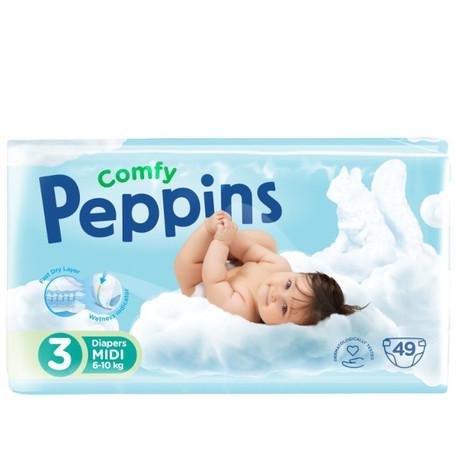 Peppins Pieluchy Midi 3 (49 szt.)