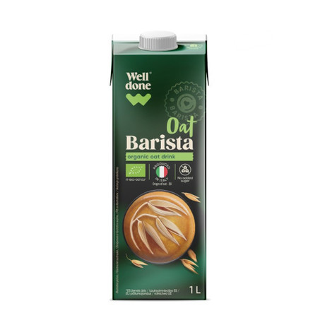 Well Done Napój owsiany wegański barista 1l