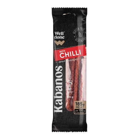 WELL DONE KABANOSY Z CHILI 120G