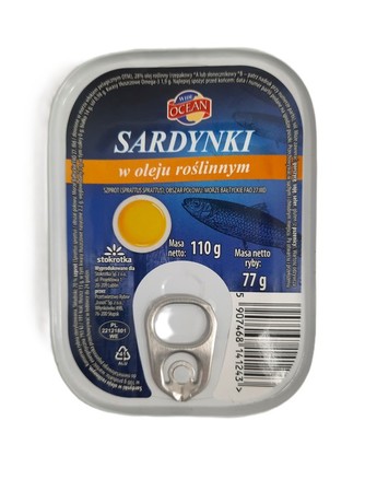 Wide Ocean Sardynki w oleju roślinnym 110 g