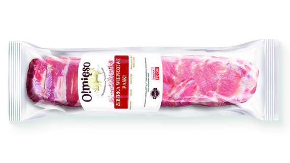O!mięso Żeberka wieprzowe paski ok 0,6 kg