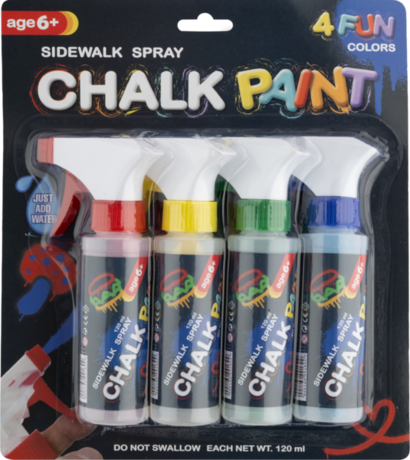 Kreda w sprayu 4 szt.