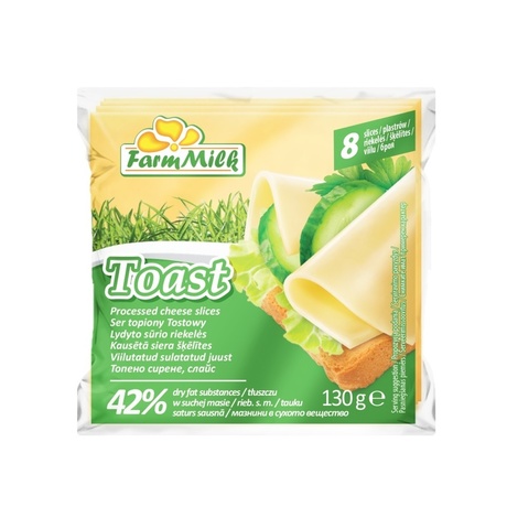 Farm Milk Ser topiony tostowy plastry 130g