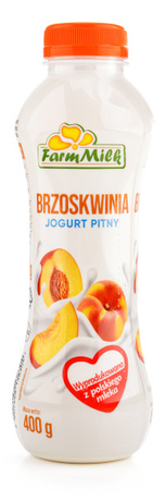 Farm Milk Jogurt pitny z brzoskwiniami 400 g
