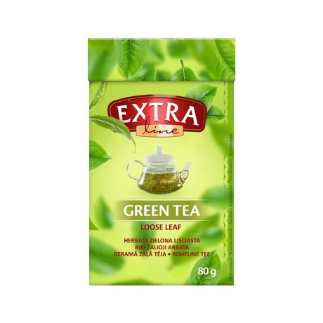 Extra Line Herbata liściasta zielona 80 g