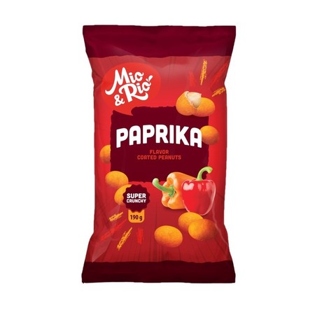 Mio&Rio Orzeszki ziemne w paprykowej skorupce 190 g